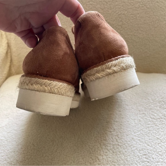 L’INTERVALLE suede perforated platform lace up loafers - Picture 8 of 10